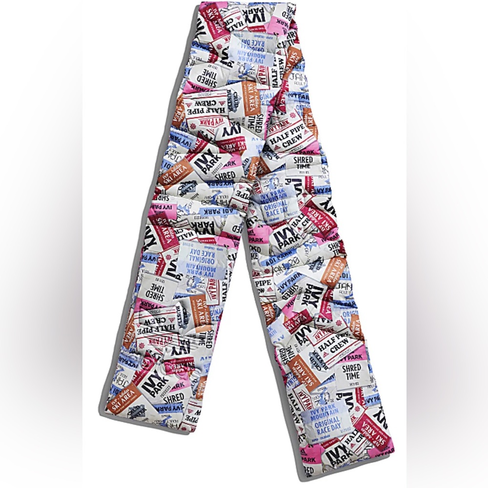 Adidas Ivy Park Ski Tag Allover Print Padded Scarf